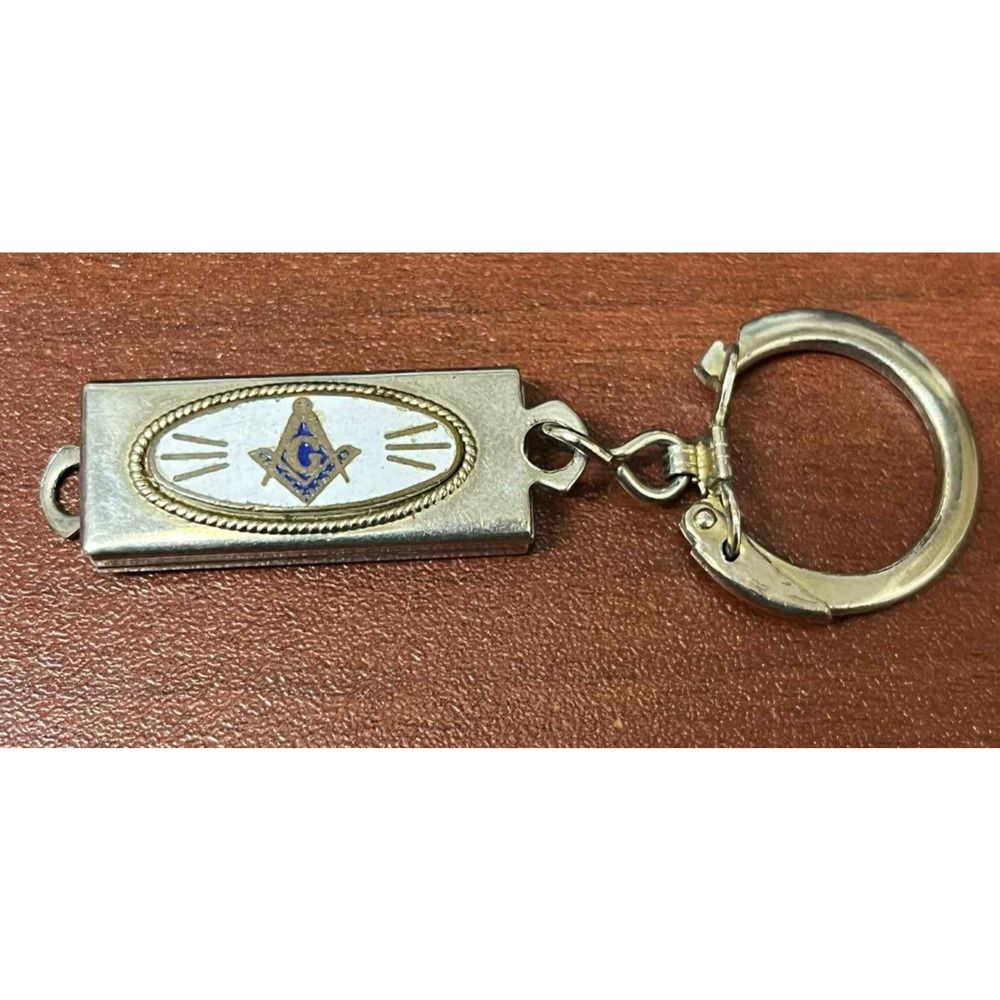 Enameled Masonic Masons Key ID Holder